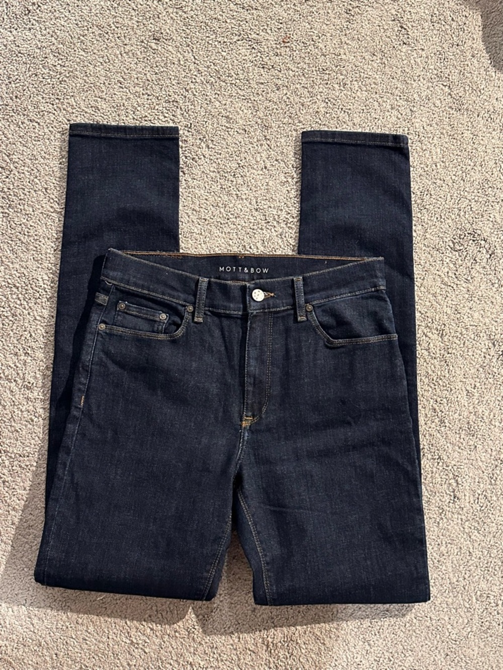 Mott & Bow Men’s Skinny Jeans — Dark Indigo